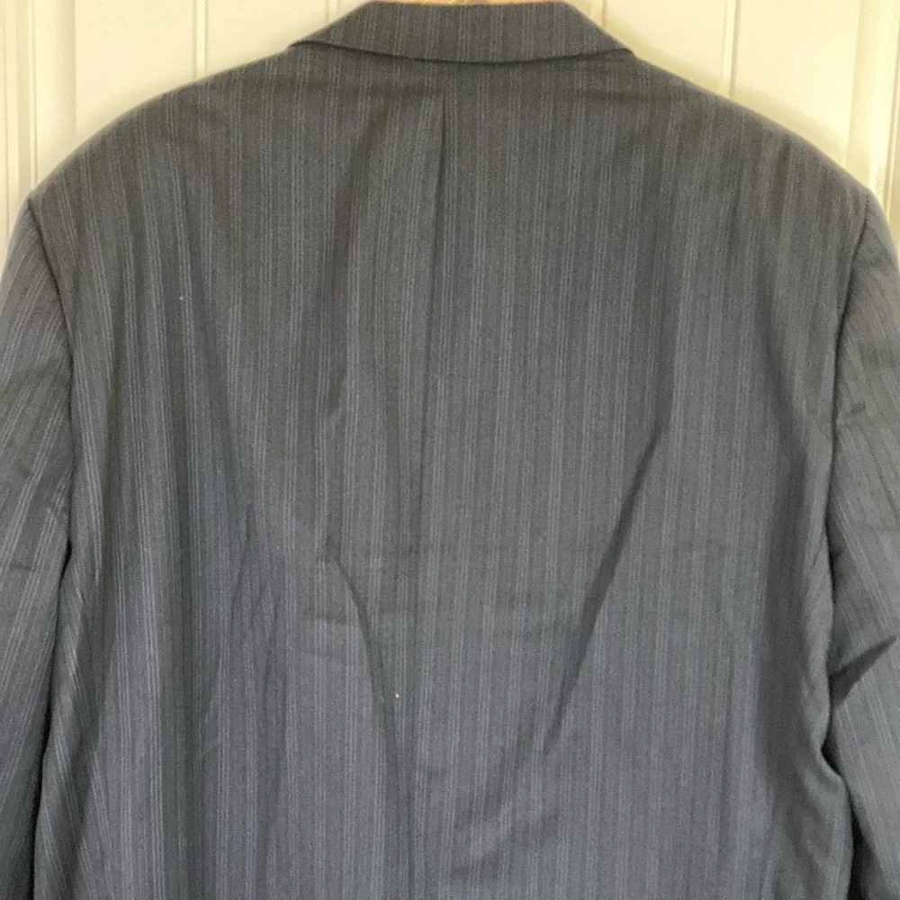 S. Cohen Mens Classic‎ Blue Pinstripe 3 Button Blazer Size 50R Wool Union Made
